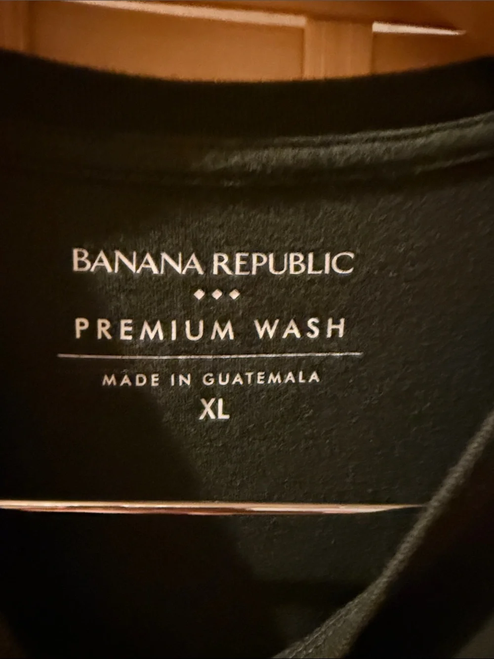 Banana Republic Black Short-Sleeve Crewneck T-Shirt